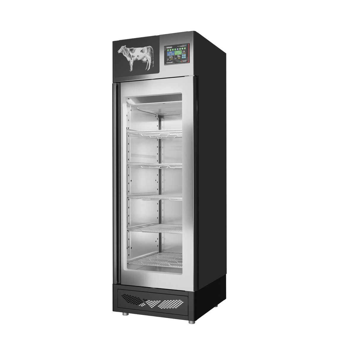 MATURMEAT® 100 kg, inox, porta standard, vista destra