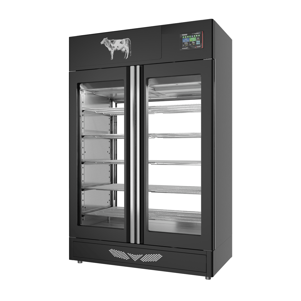 MATURMEAT® 200 kg, colorato, 2 vetri, vista destra