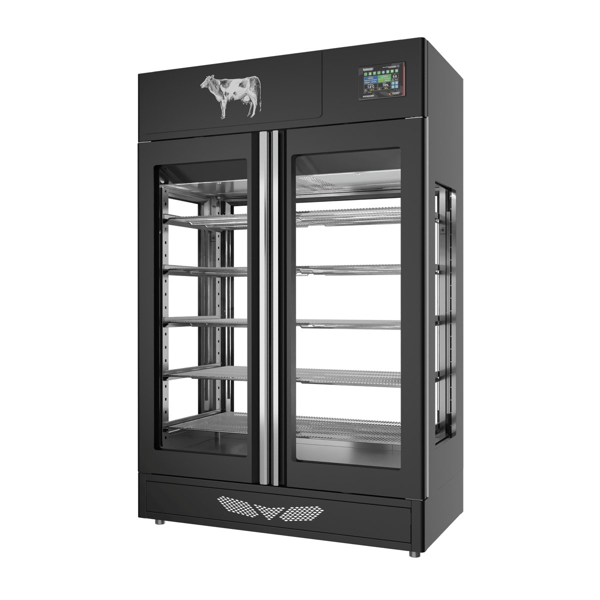 MATURMEAT® 200 kg, colorato, 4 vetri, vista destra