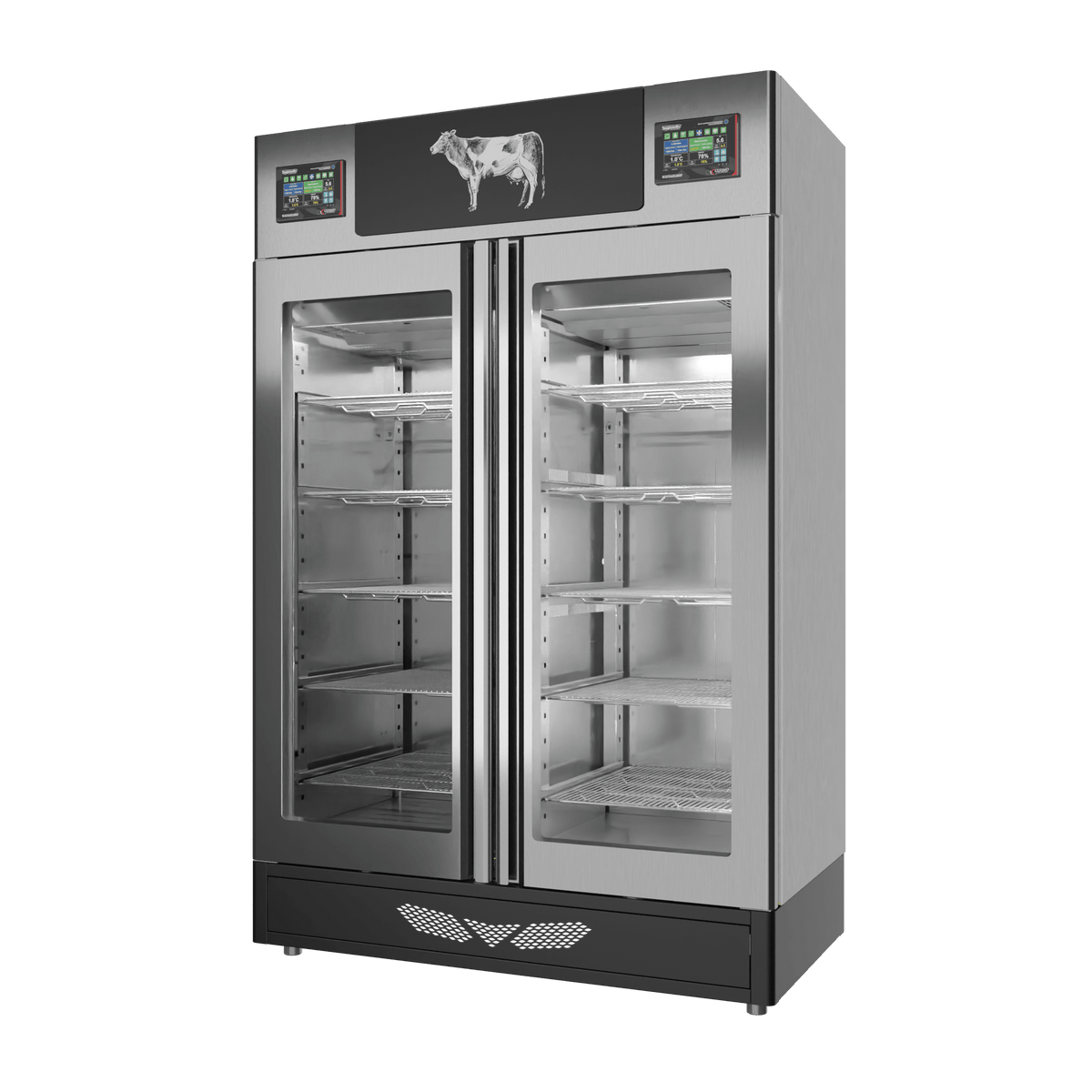 MATURMEAT® 100 + 100 kg, inox, porta standard, vista destra