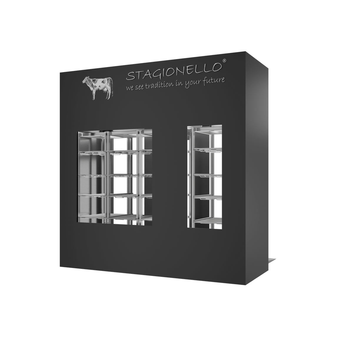 Stagionello® Walkin 100/300 kg – 4 vetri, vista posteriore destra