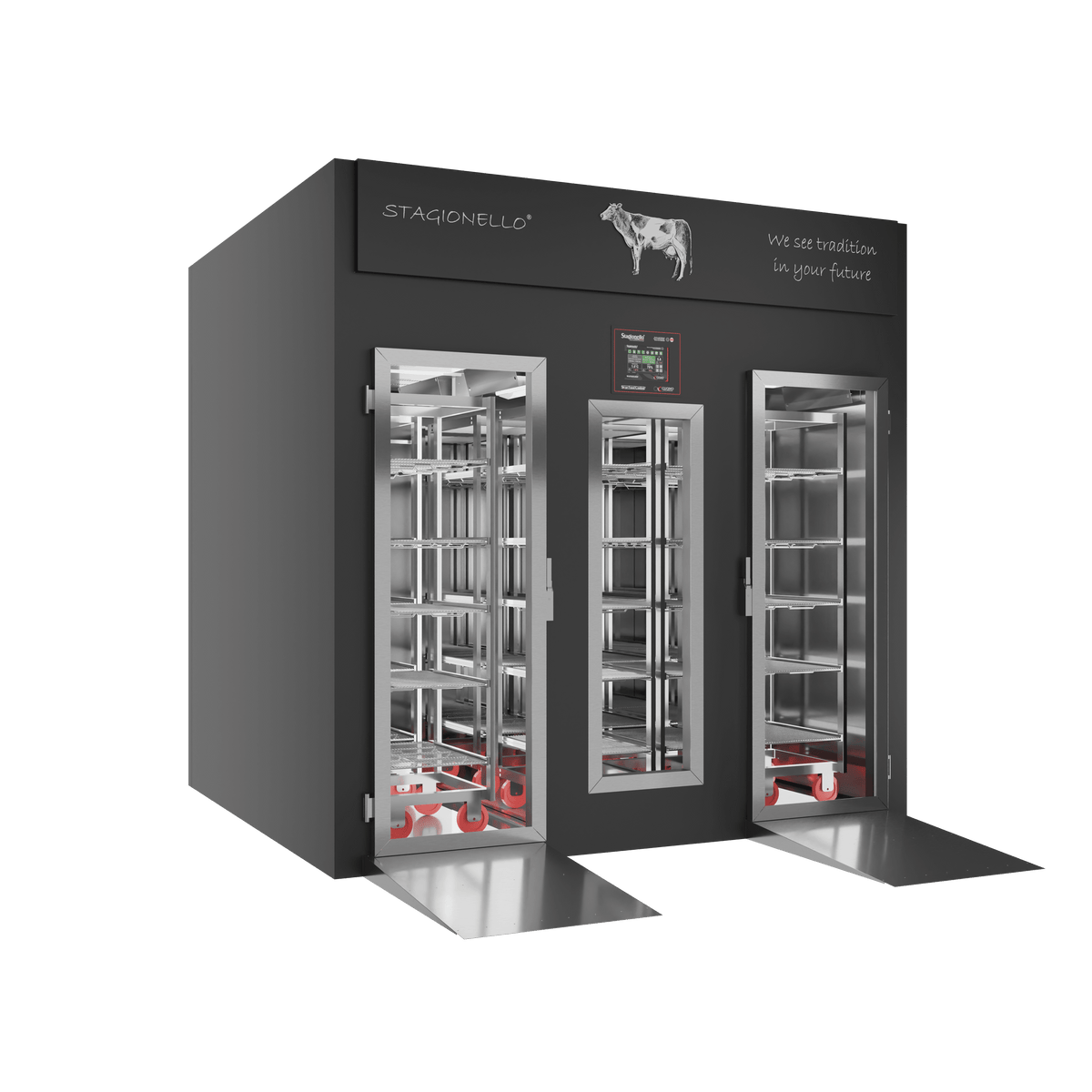 MATURMEAT® 1200 kg Walk-in, porta standard, vista destra