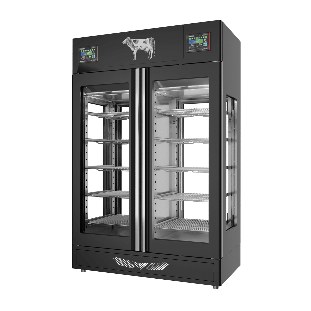 MATURMEAT® 100 + 100 kg, colorato, 4 vetri, vista destra