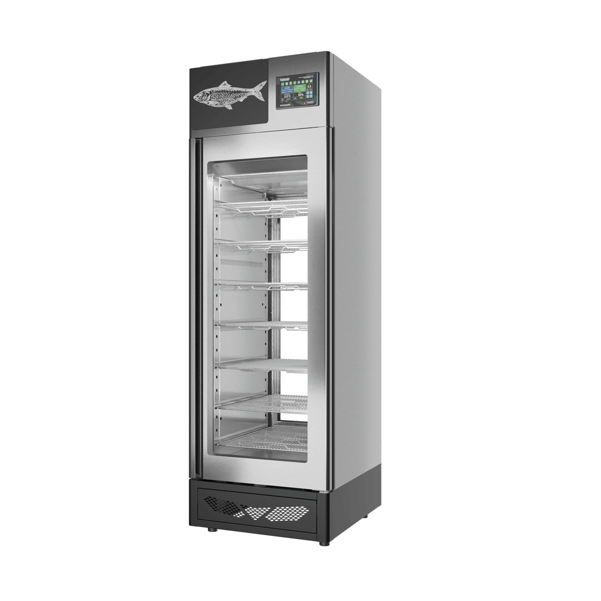 MATURFISH™ 100 kg – inox, 2 vetri, vista destra