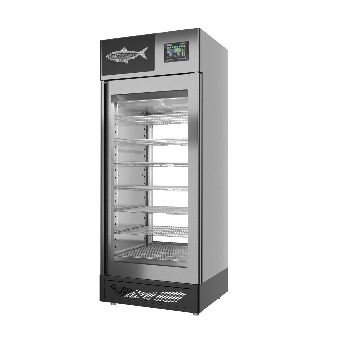 MATURFISH™ 150 kg – inox, 2 vetri, vista destra
