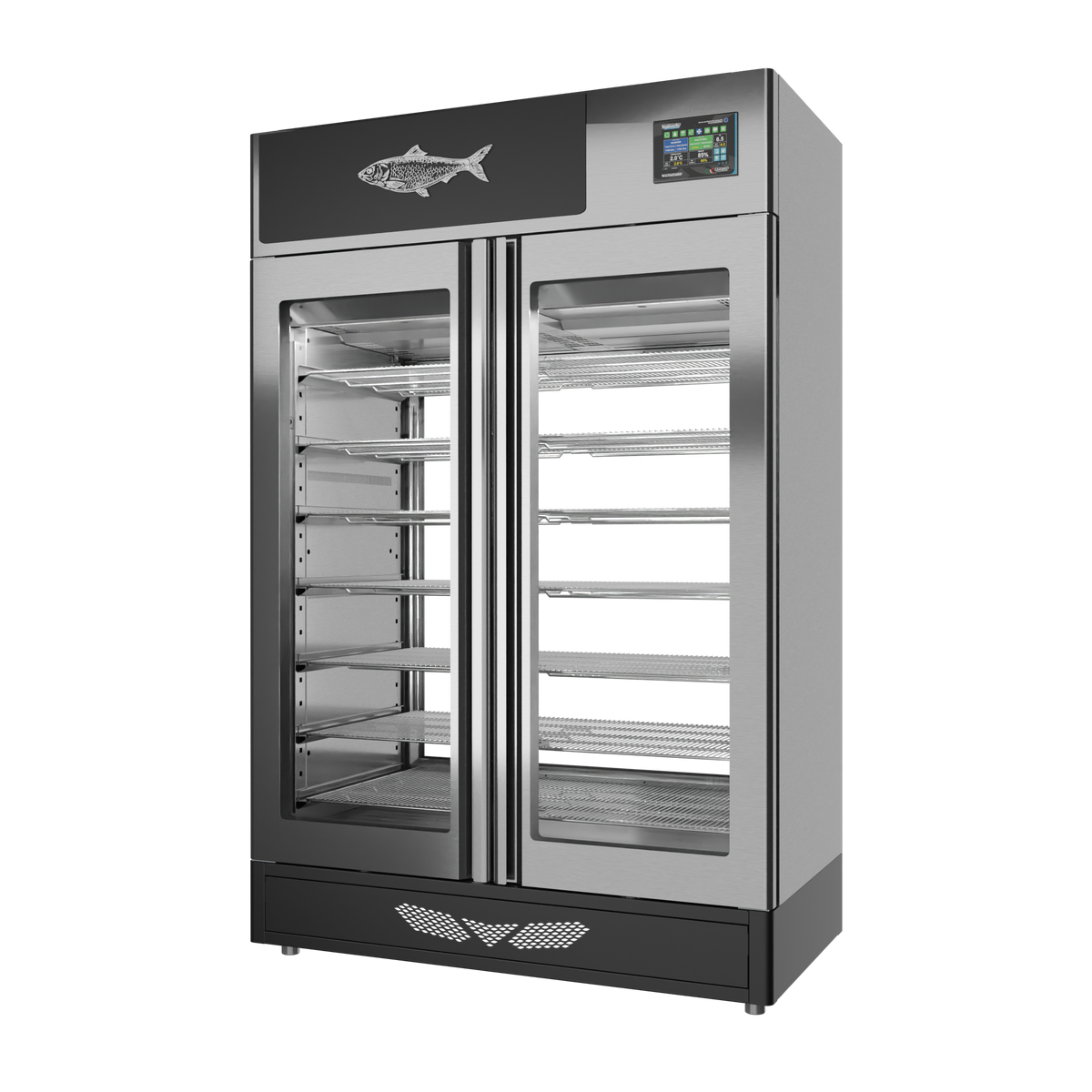 MATURFISH™ 200 kg – inox, 2 vetri, vista destra