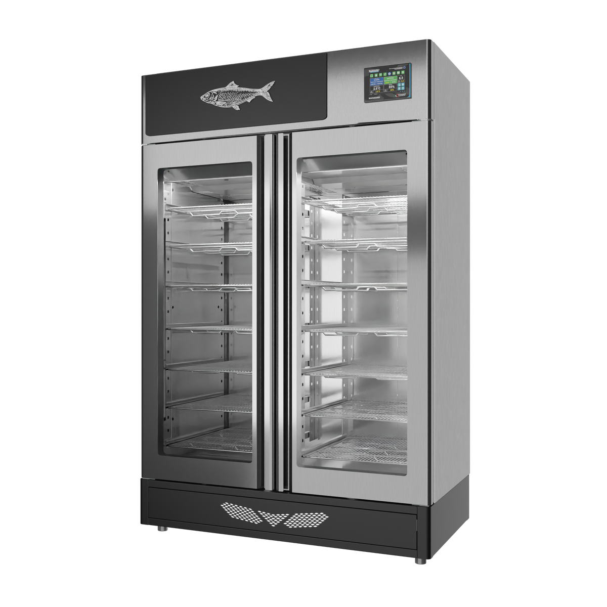 MATURFISH™ 200 kg – inox, porta standard, vista destra
