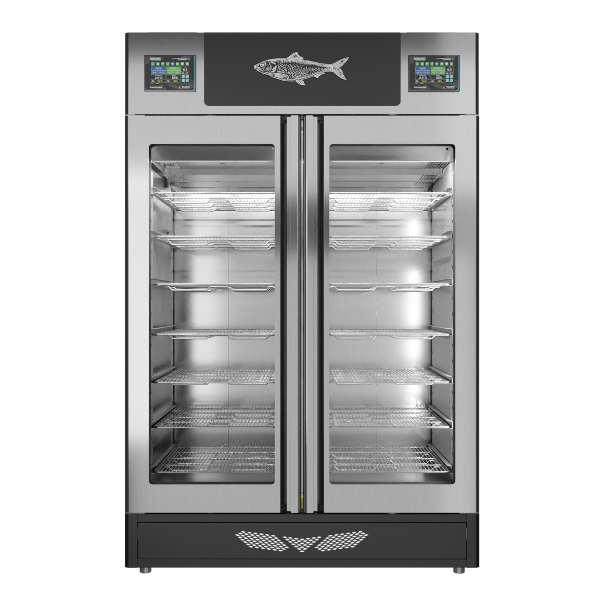 MATURFISH™ 100 + 100 kg – inox, porta standard, vista frontale