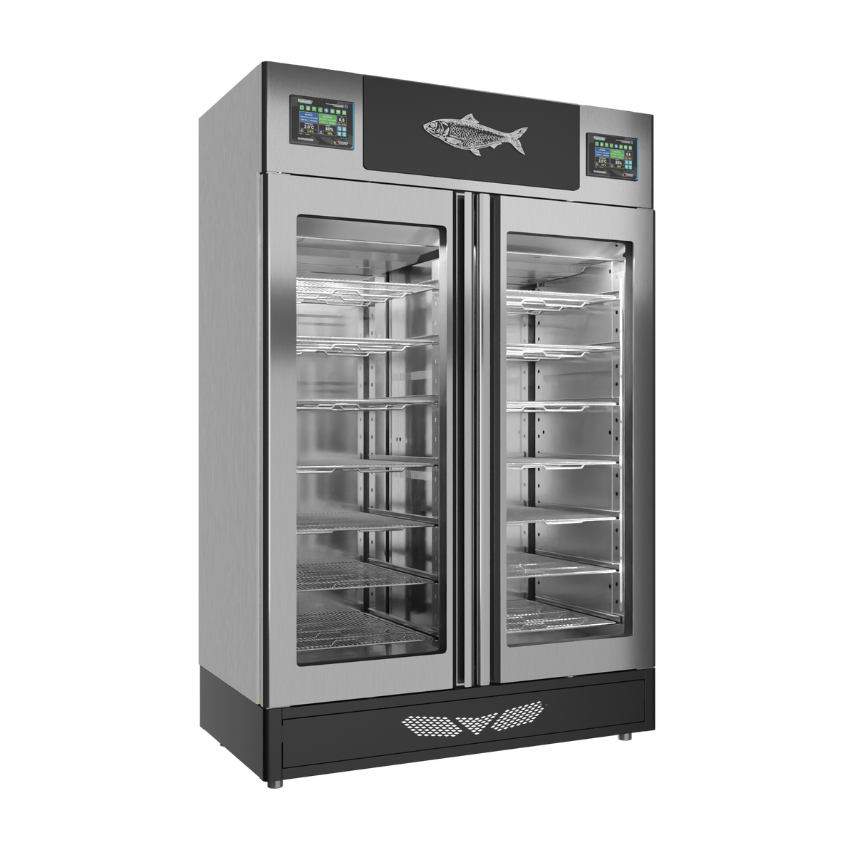 MATURFISH™ 100 + 100 kg – inox, porta standard, vista sinistra
