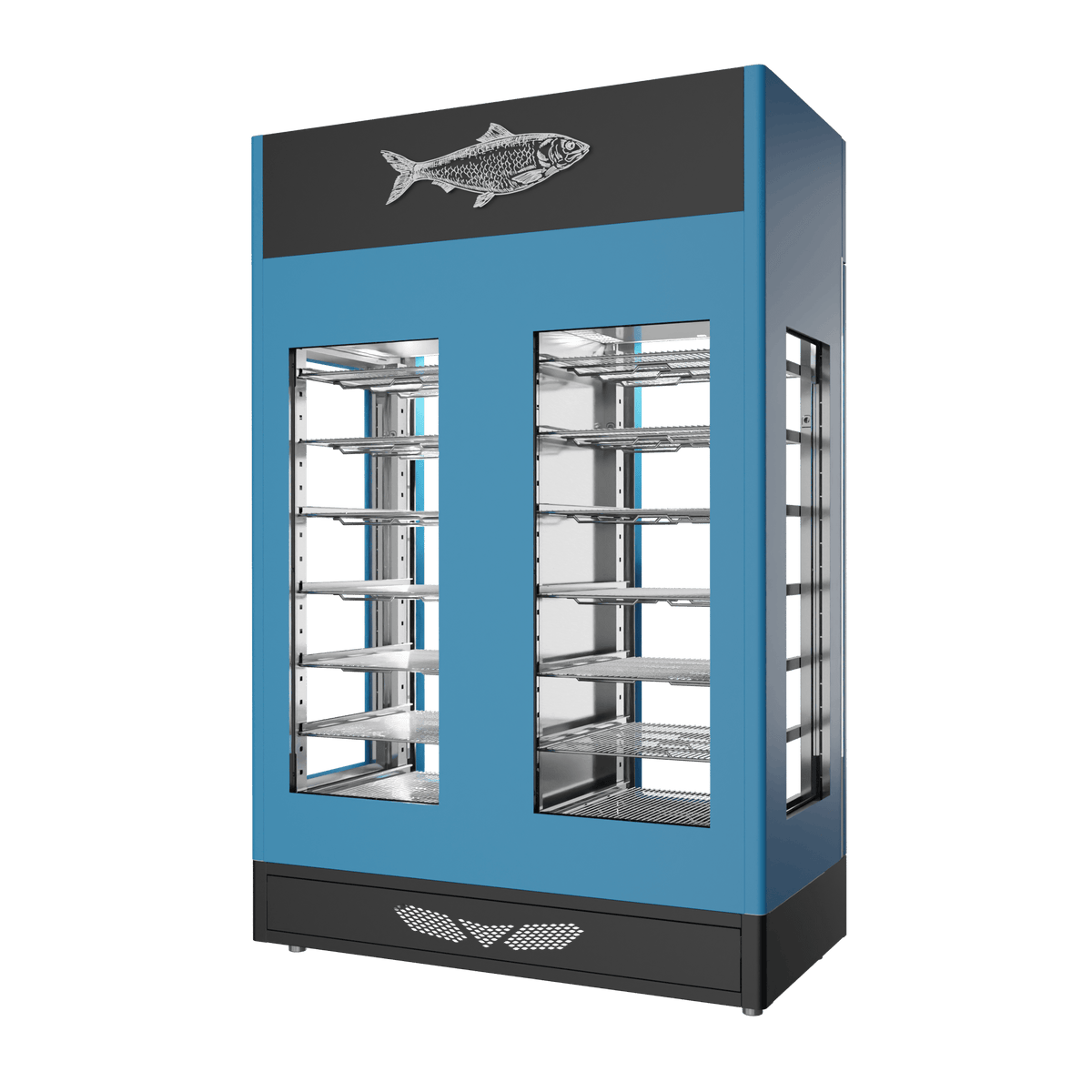 MATURFISH™ 100 + 100 kg – colorato, 4 vetri, vista posteriore
