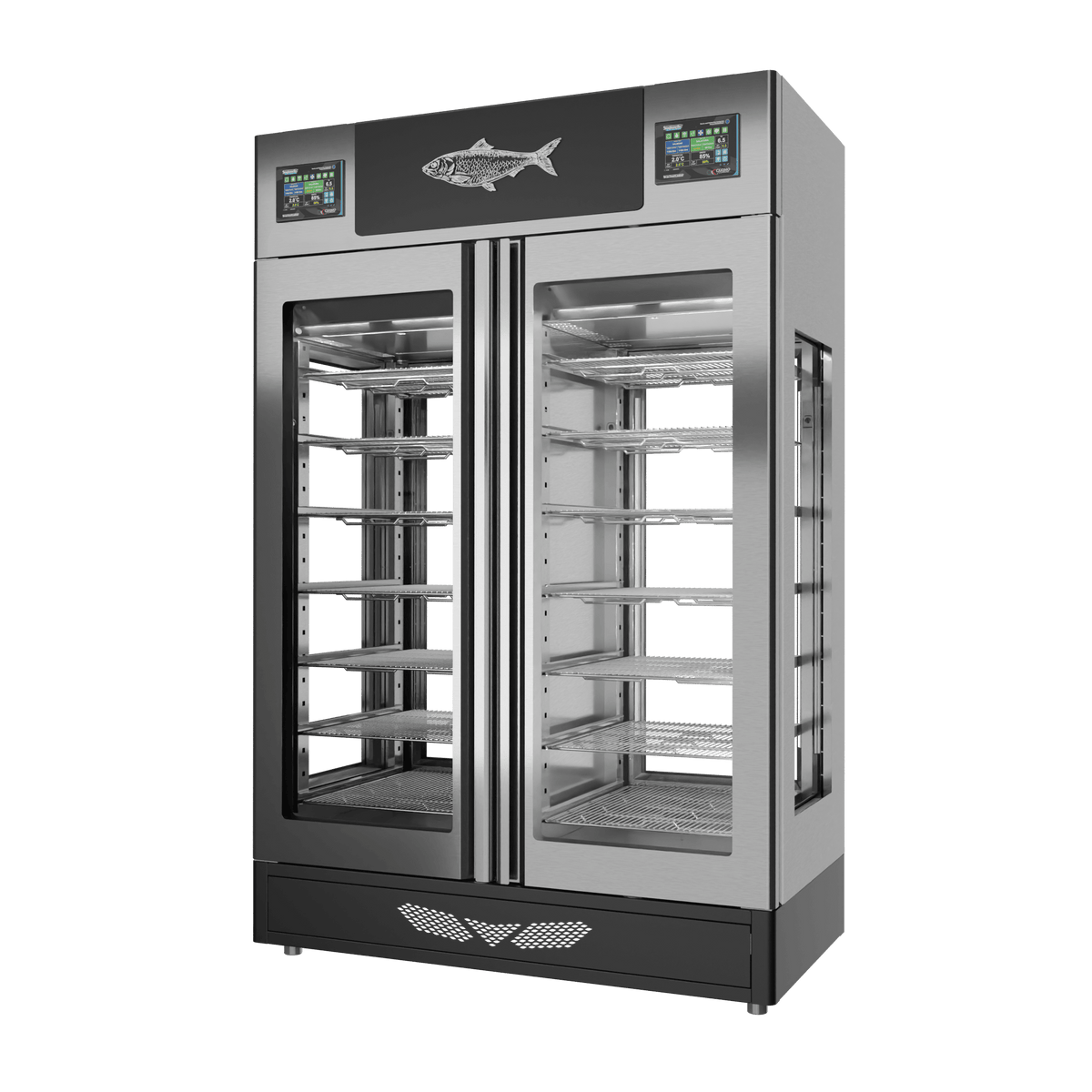 MATURFISH™ 100 + 100 kg – inox, 4 vetri, vista destra