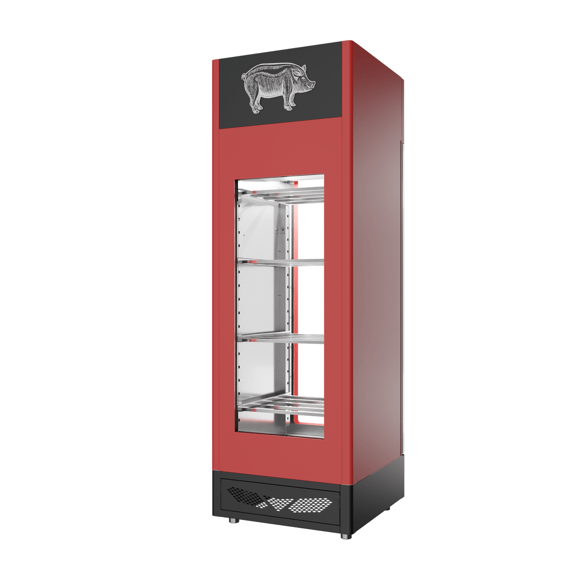 Stagionello® Salami Curing Device 100 kg – colorato, 2 vetri, vista posteriore