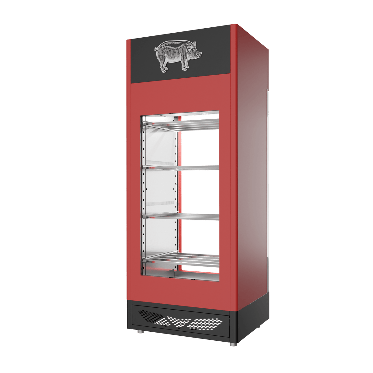 Stagionello® Salami Curing Device 150 kg – colorato, 2 vetri, vista posteriore
