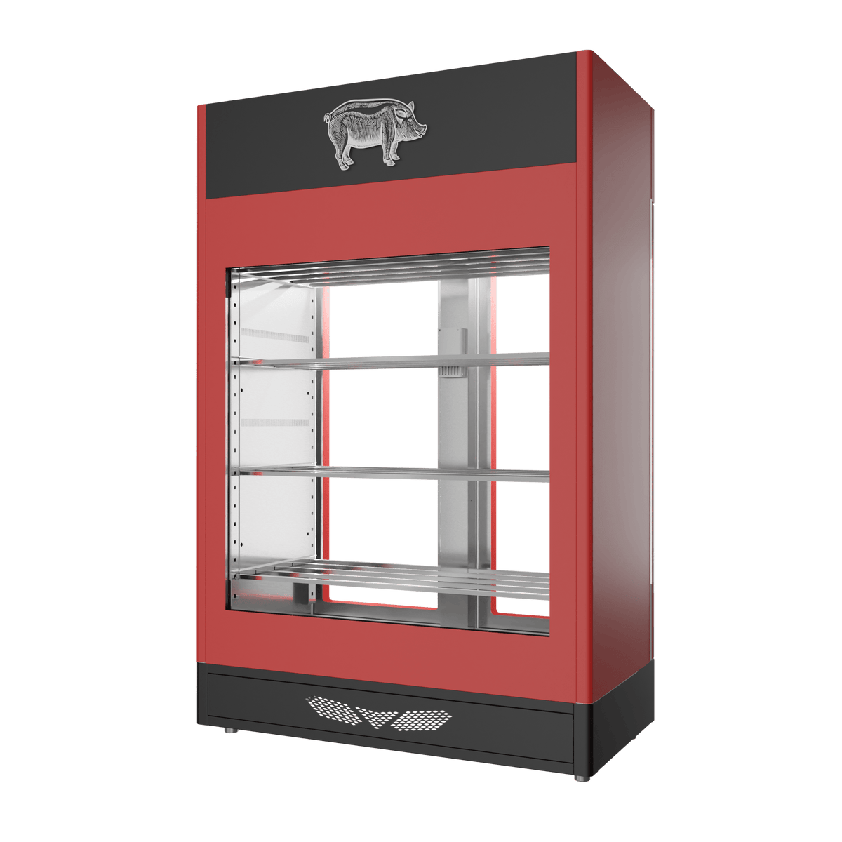 Stagionello® Salami Curing Device 200 kg – colorato, 2 vetri, vista posteriore