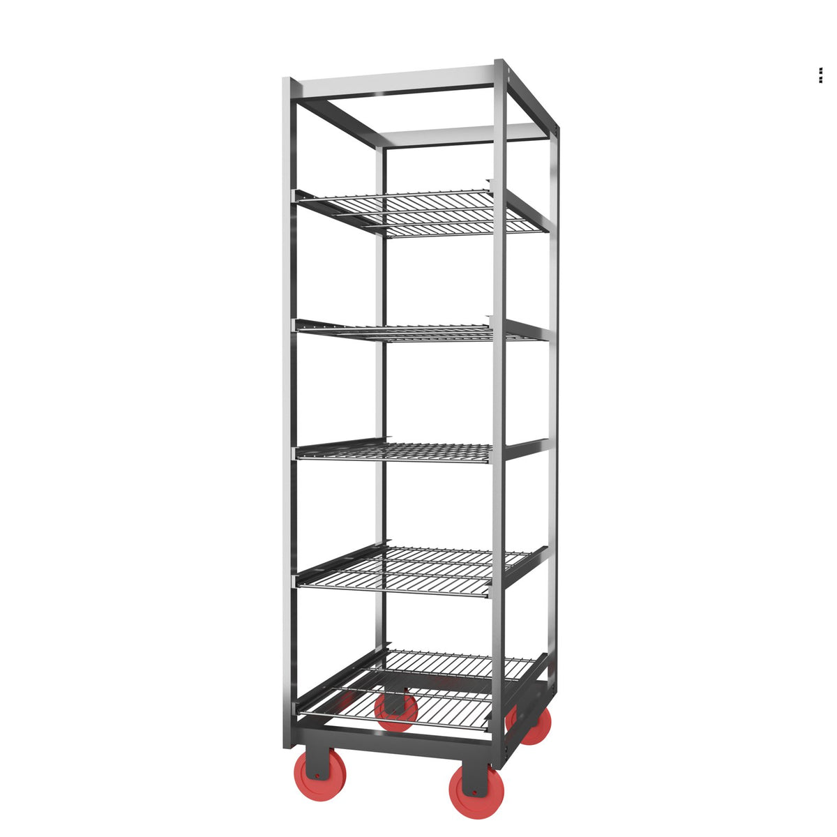 Carrello portagriglie da 150 kg in acciaio inox, accessorio Stagionello®