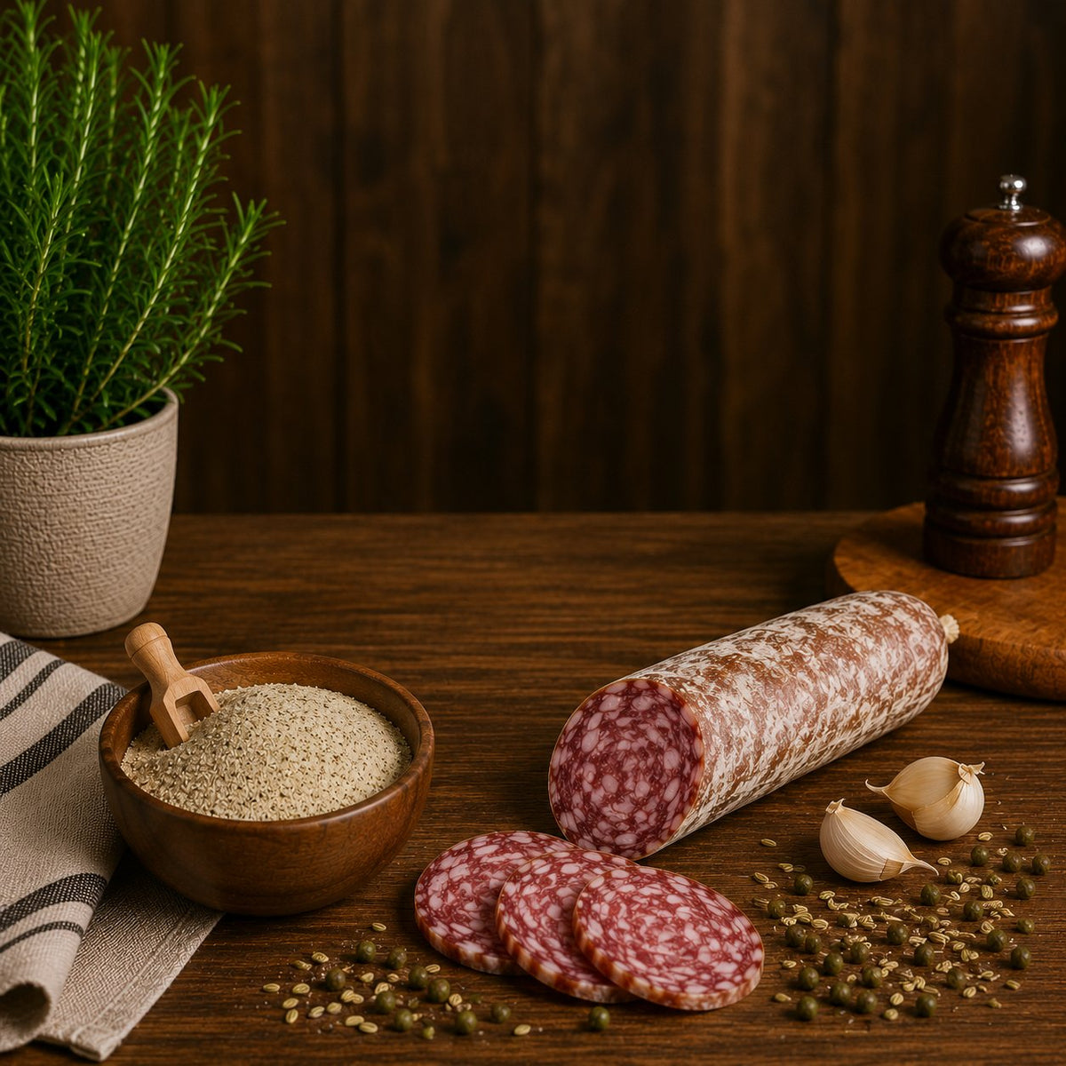 Concia funzionale per salame finocchiona Stagionello® Chef – vista alternativa
