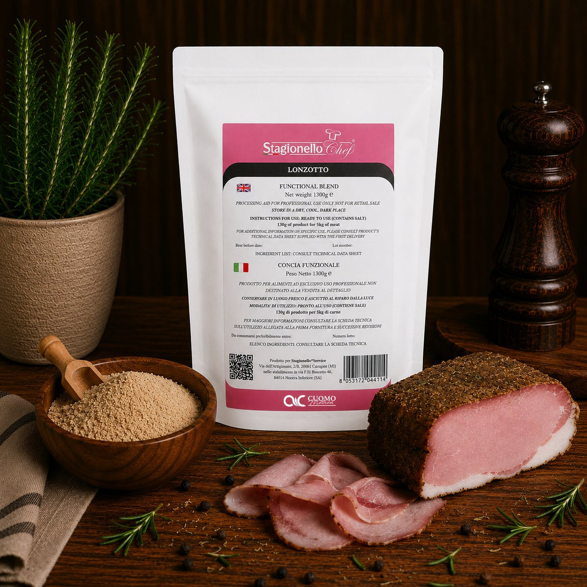 Concia funzionale per lonzotto Stagionello® Chef