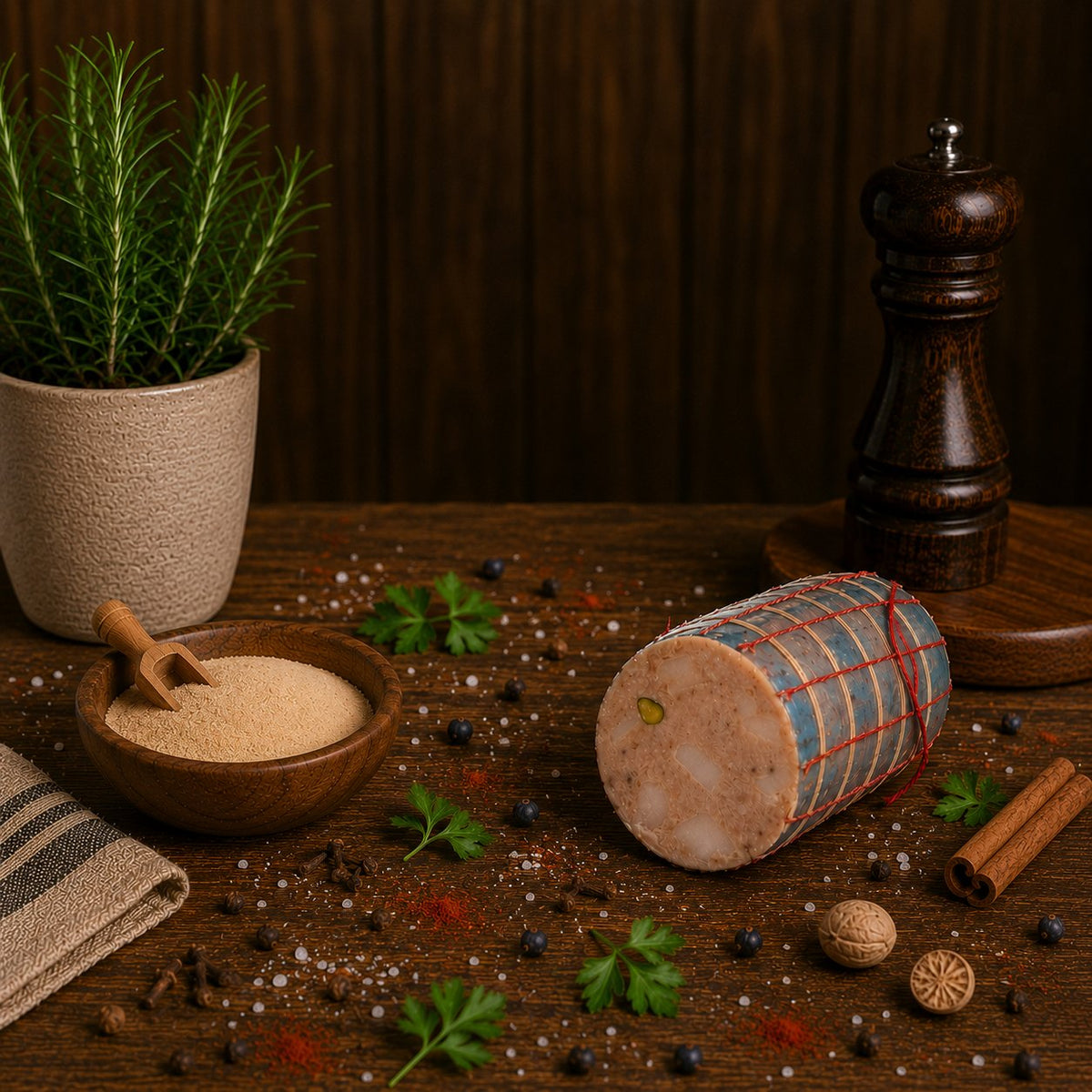 Concia funzionale per mortadella di pesce Stagionello® Chef – vista alternativa
