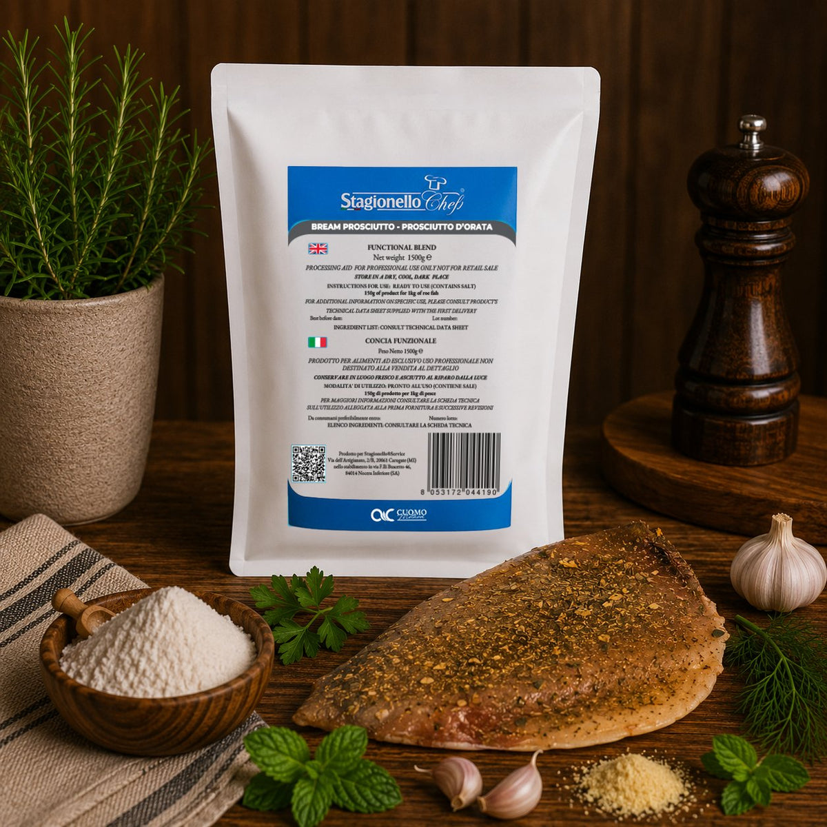 Concia funzionale per prosciutto d'orata Stagionello® Chef