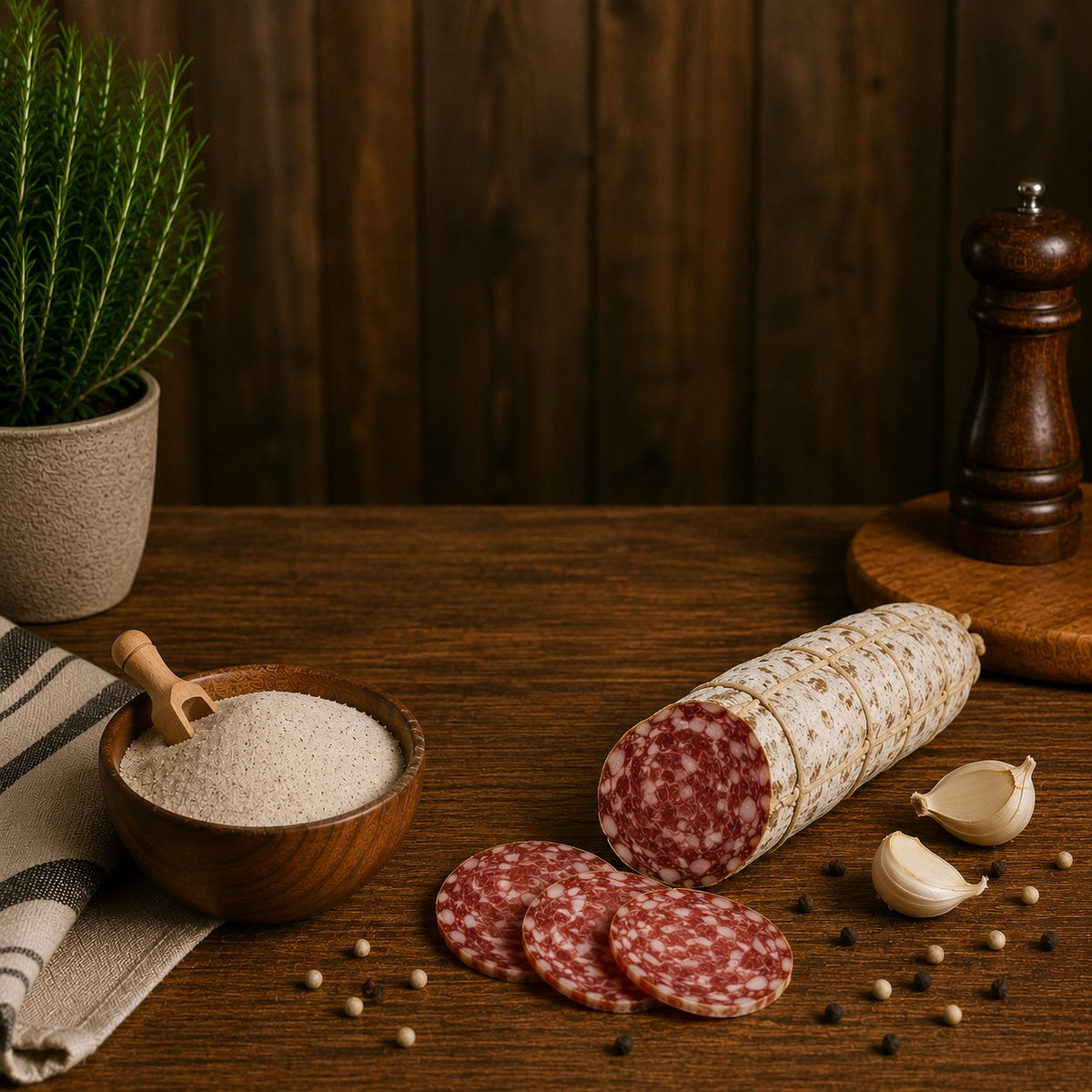 Concia funzionale per salame felino Stagionello® Chef – vista alternativa
