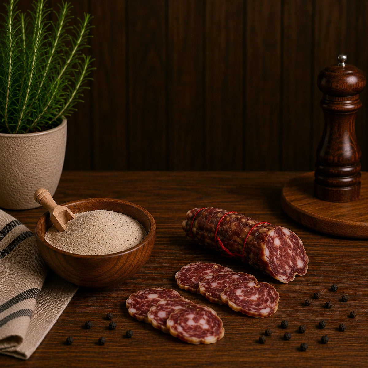 Concia funzionale per salame Napoli Stagionello® Chef – vista alternativa