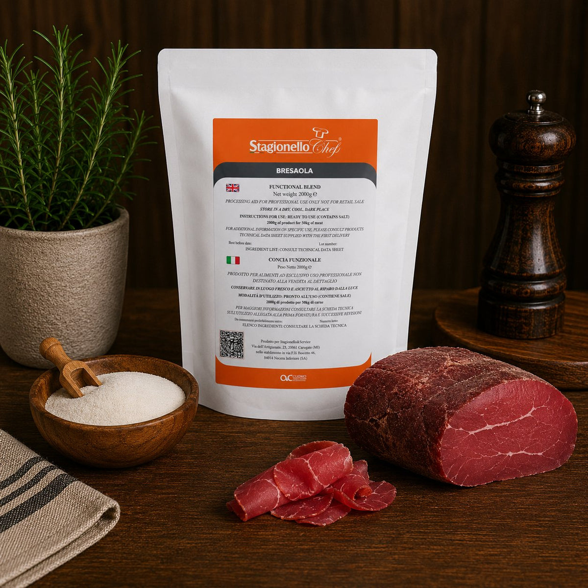 Concia funzionale Sicursal per bresaola – Stagionello® Chef