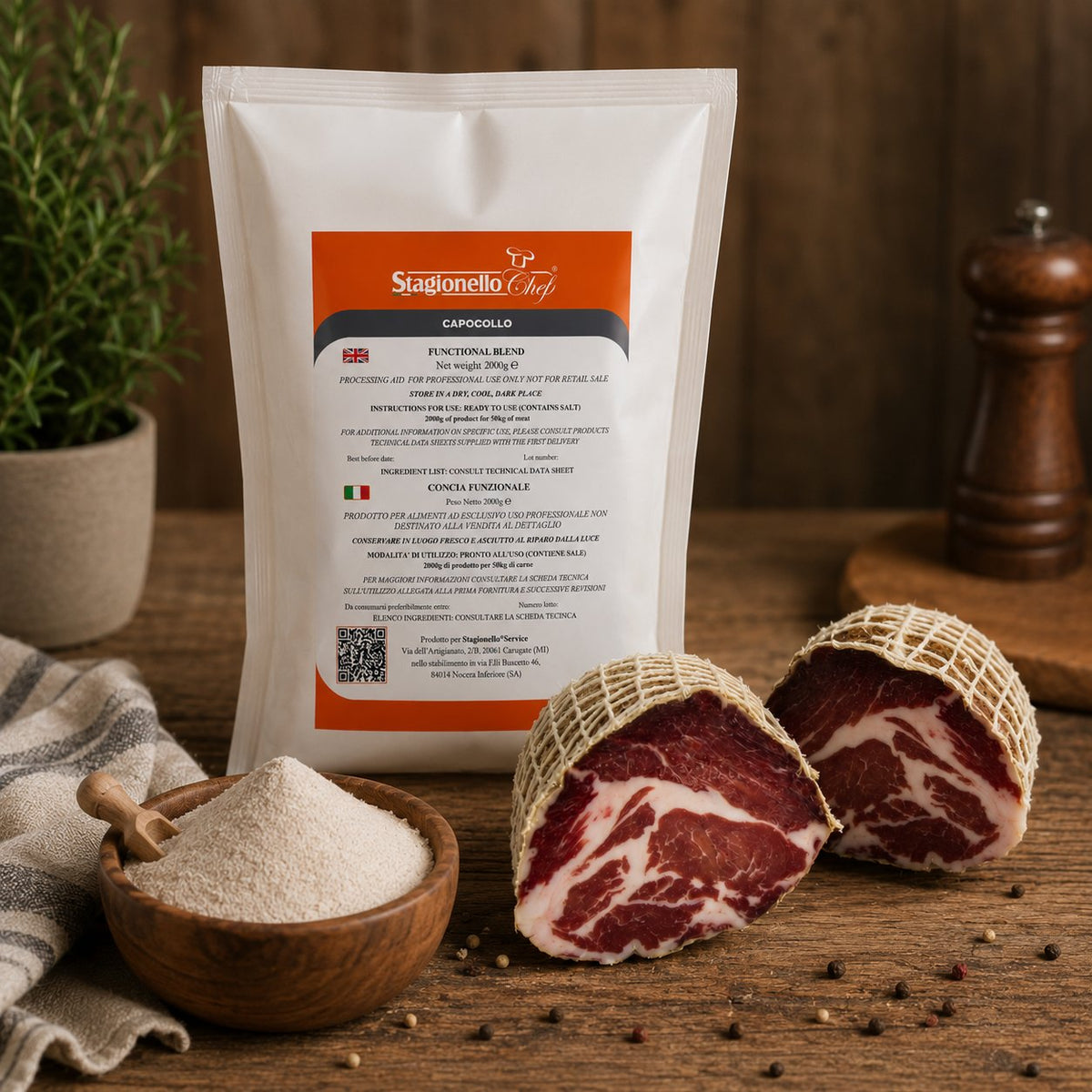 Concia funzionale Sicursal per capocollo – Stagionello® Chef