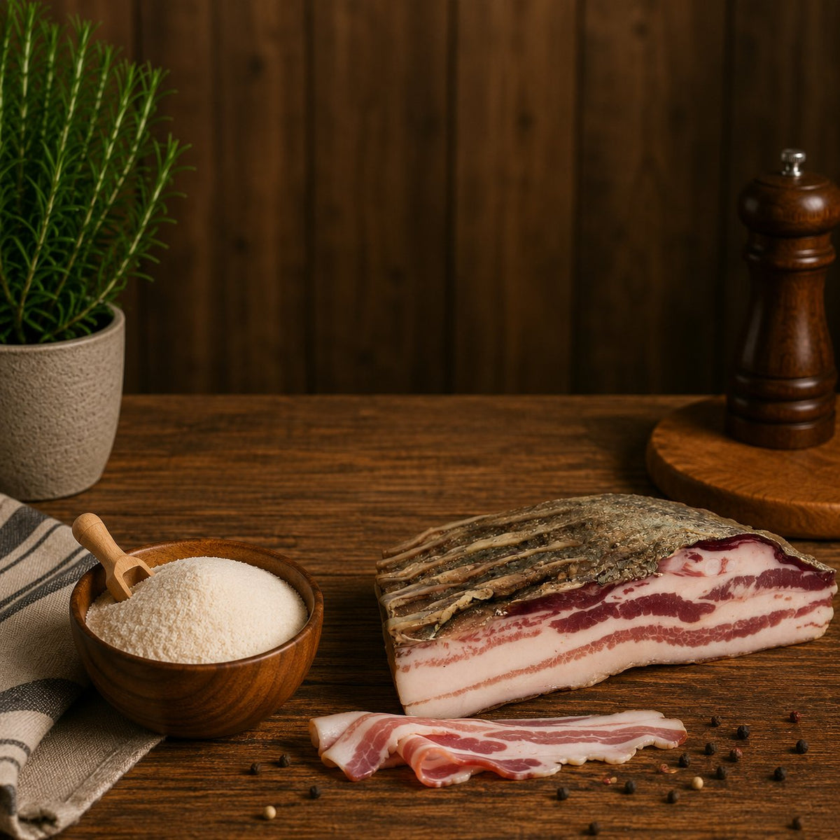 Concia funzionale Sicursal per pancetta – Stagionello® Chef – vista alternativa