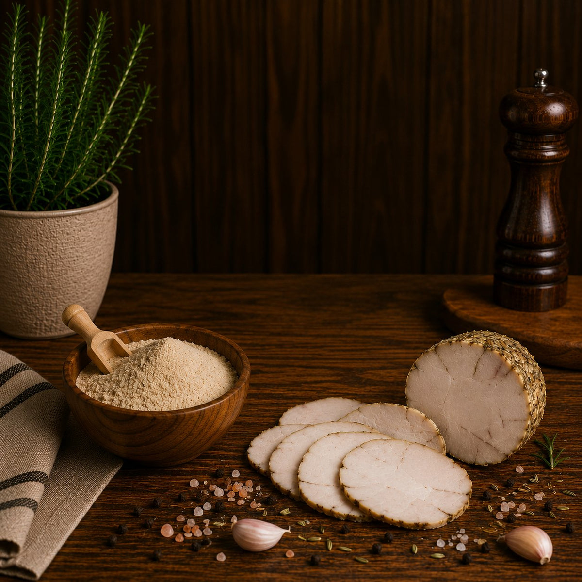 Concia funzionale per salumi cotti taccotto Stagionello® Chef – vista alternativa