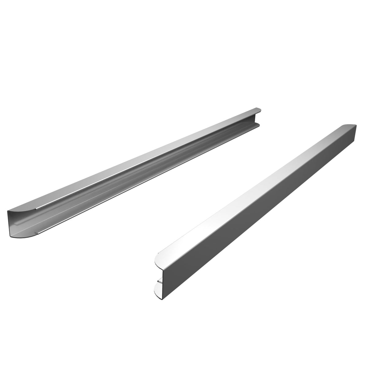 Coppia di guide per griglie in acciaio inox Aisi 304, ricambio Stagionello®
