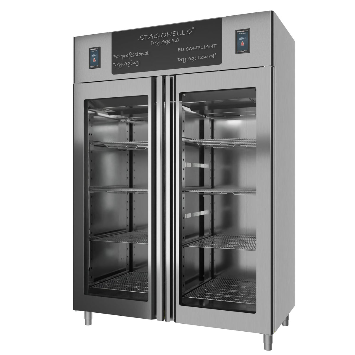 Stagionello® DRY AGE CONTROL® 1400 l TWIN standard, inox, vista frontale