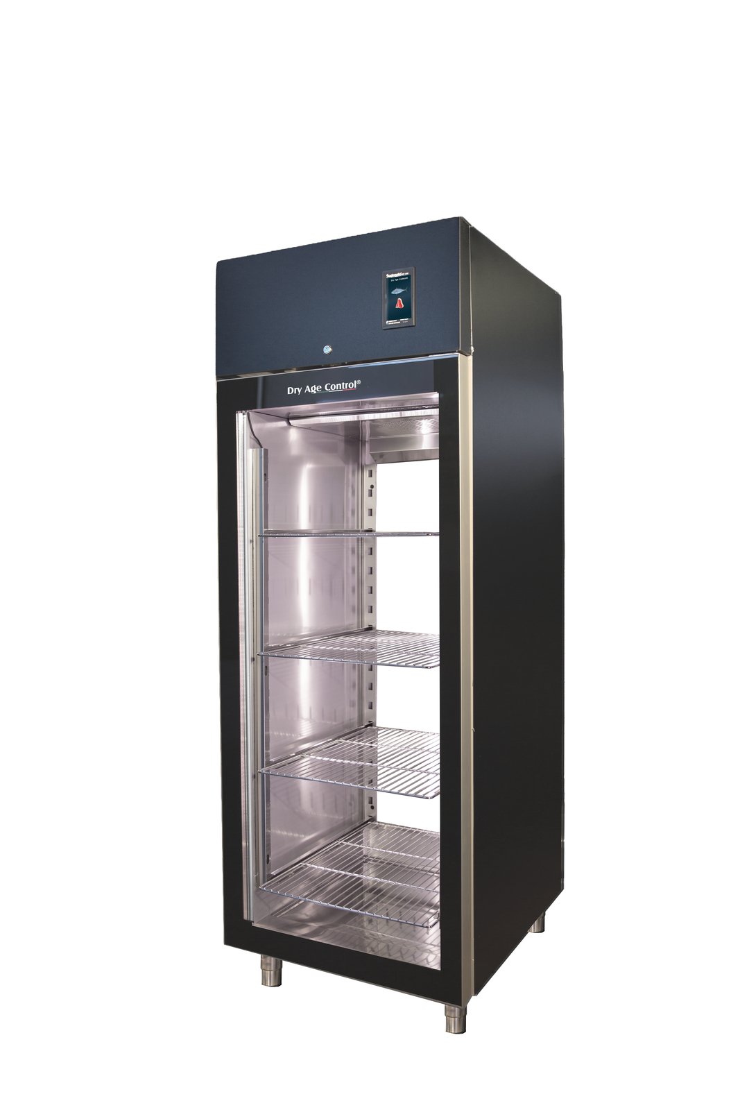 Stagionello® DRY AGE CONTROL® 700 l 2 Vetri, nero, vista frontale
