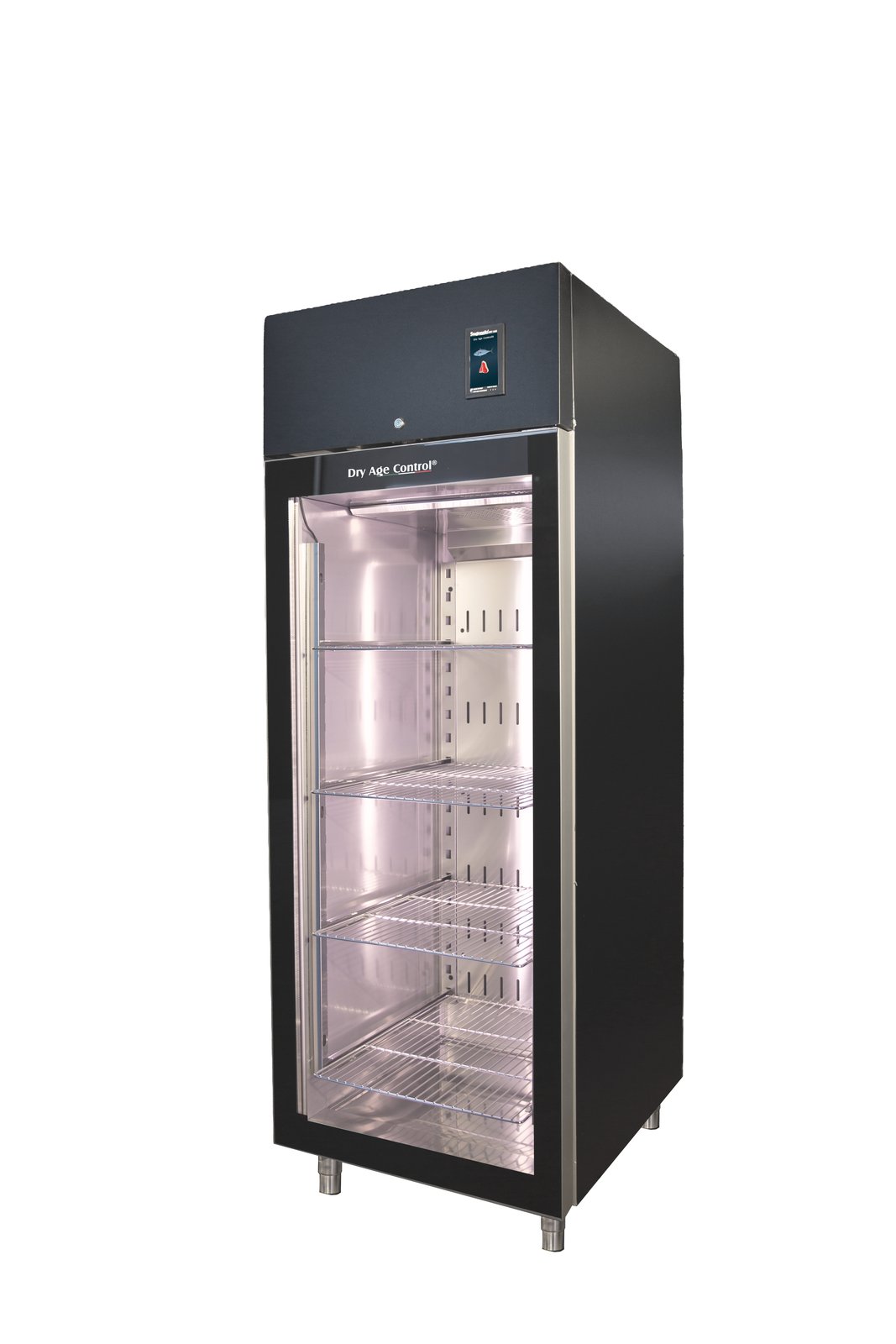 Stagionello® DRY AGE CONTROL® 700 l standard, nero, vista frontale