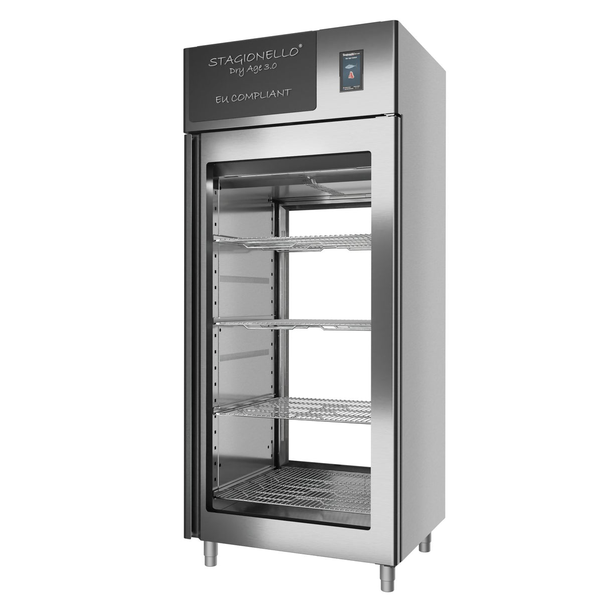 Stagionello® DRY AGE CONTROL® 900 l 2 Vetri, inox, vista frontale