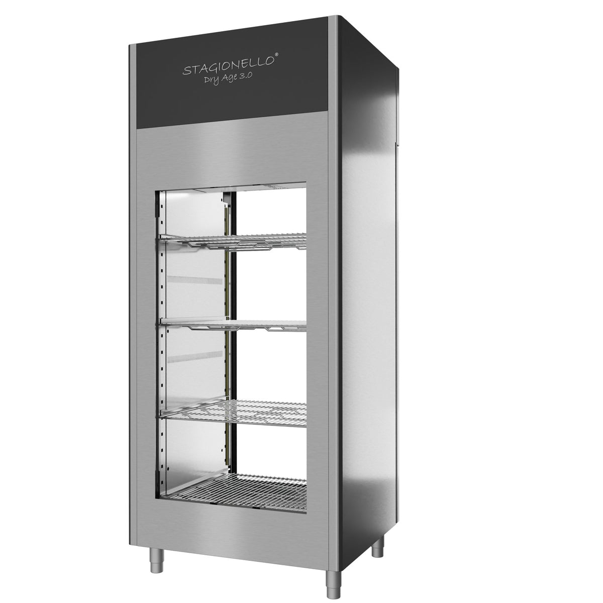 Stagionello® DRY AGE CONTROL® 900 l 2 Vetri, inox, vista posteriore