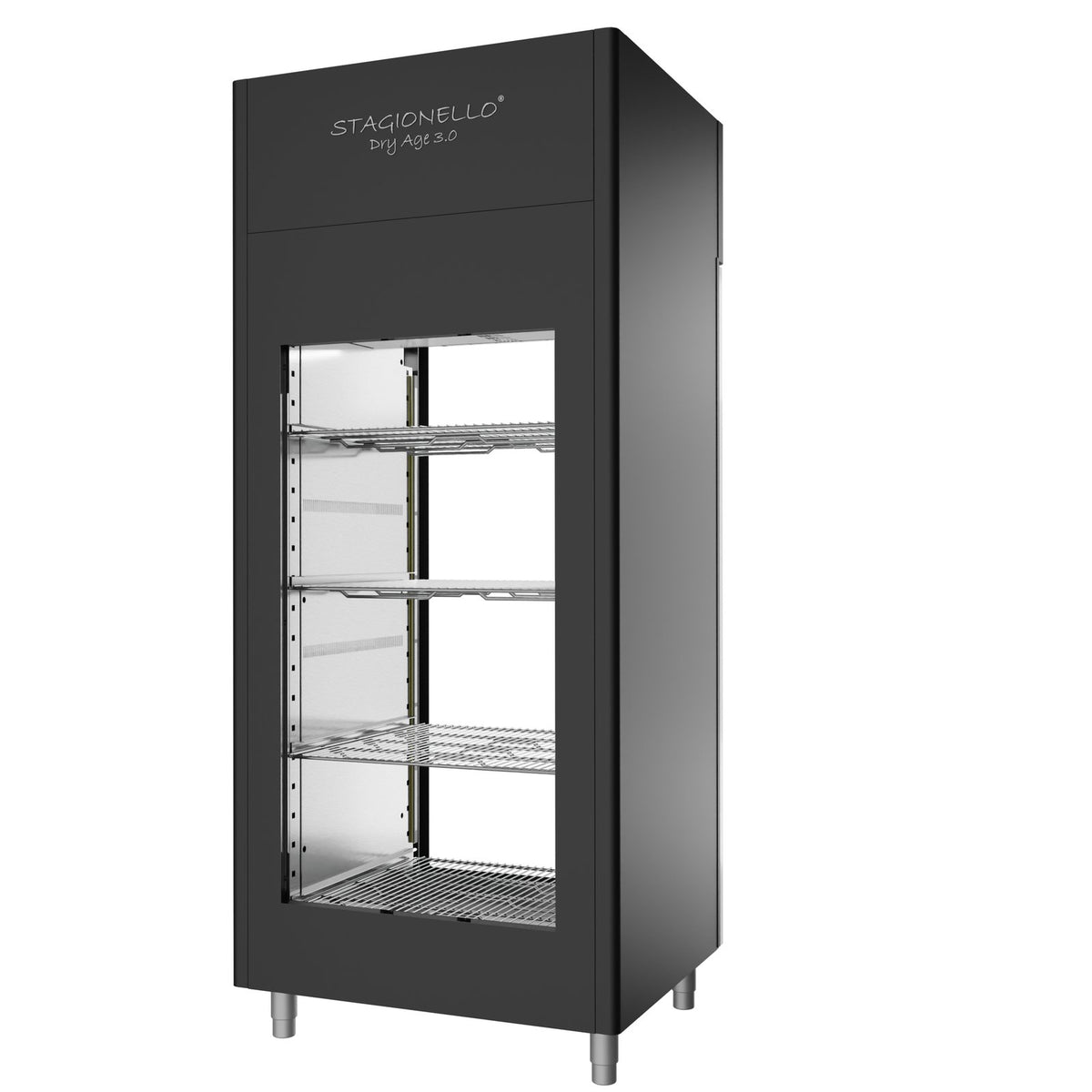 Stagionello® DRY AGE CONTROL® 900 l 2 Vetri, nero, vista posteriore