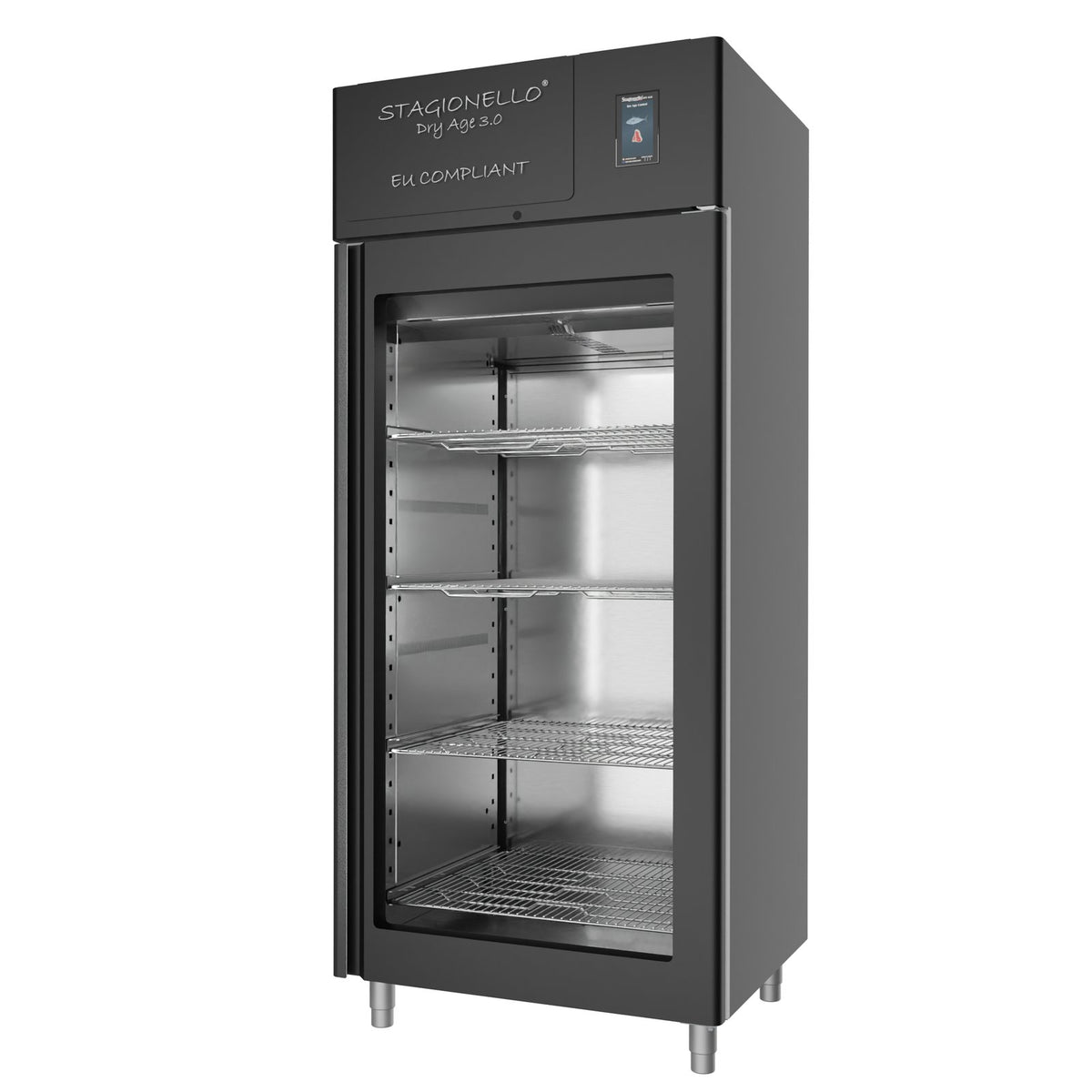 Stagionello® DRY AGE CONTROL® 900 l standard, nero, vista frontale