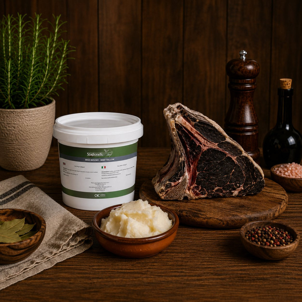Sego bovino naturale per affinatura salumi – Stagionello® Chef
